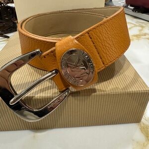 MICHAEL Michael Kors Brown Leather Belt